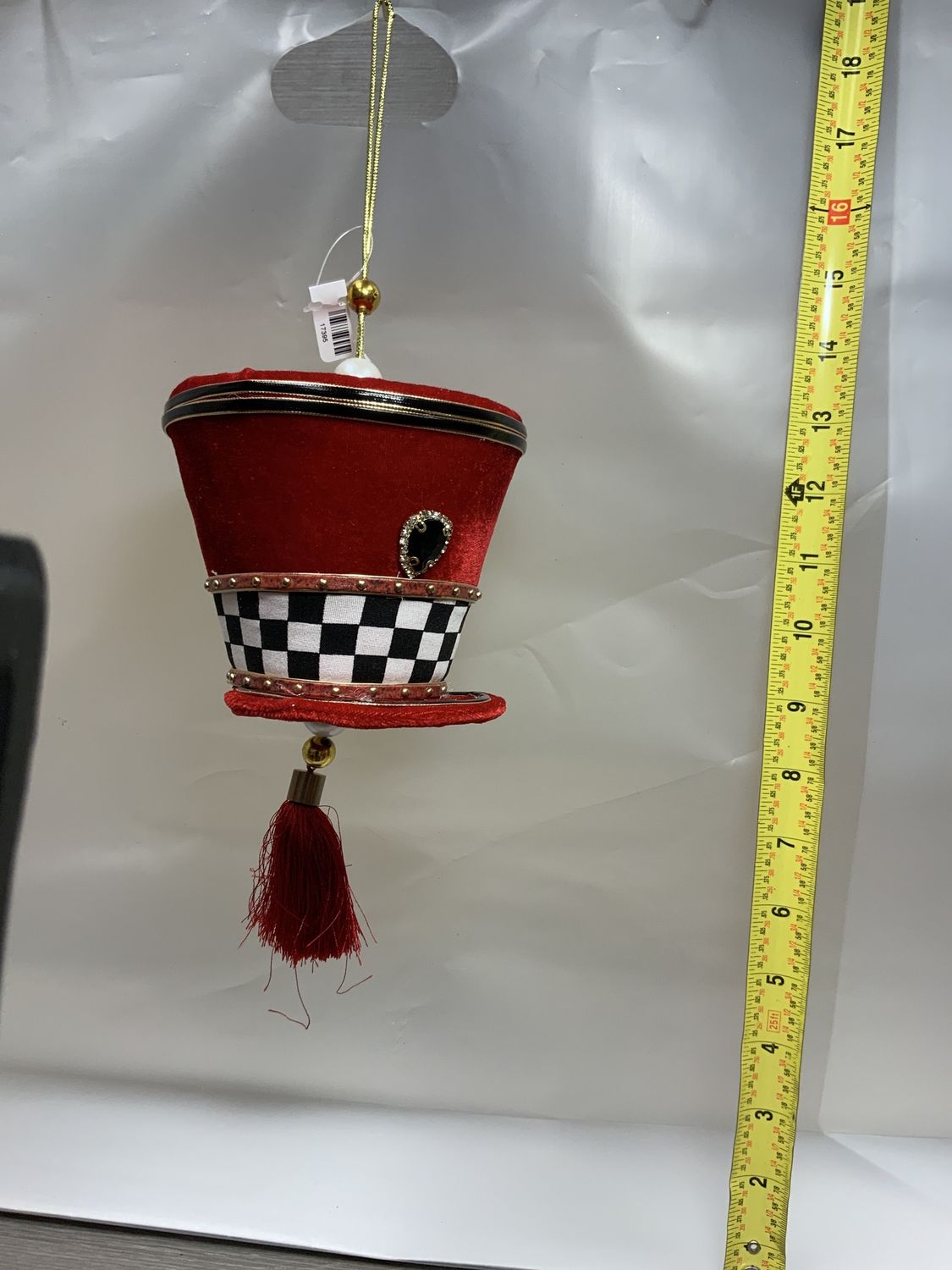 Ornament, Soldier Hat 6" harlequin