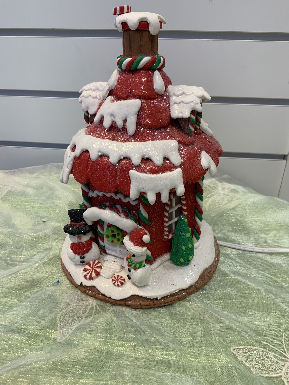 Gingerbread House 7" plug in