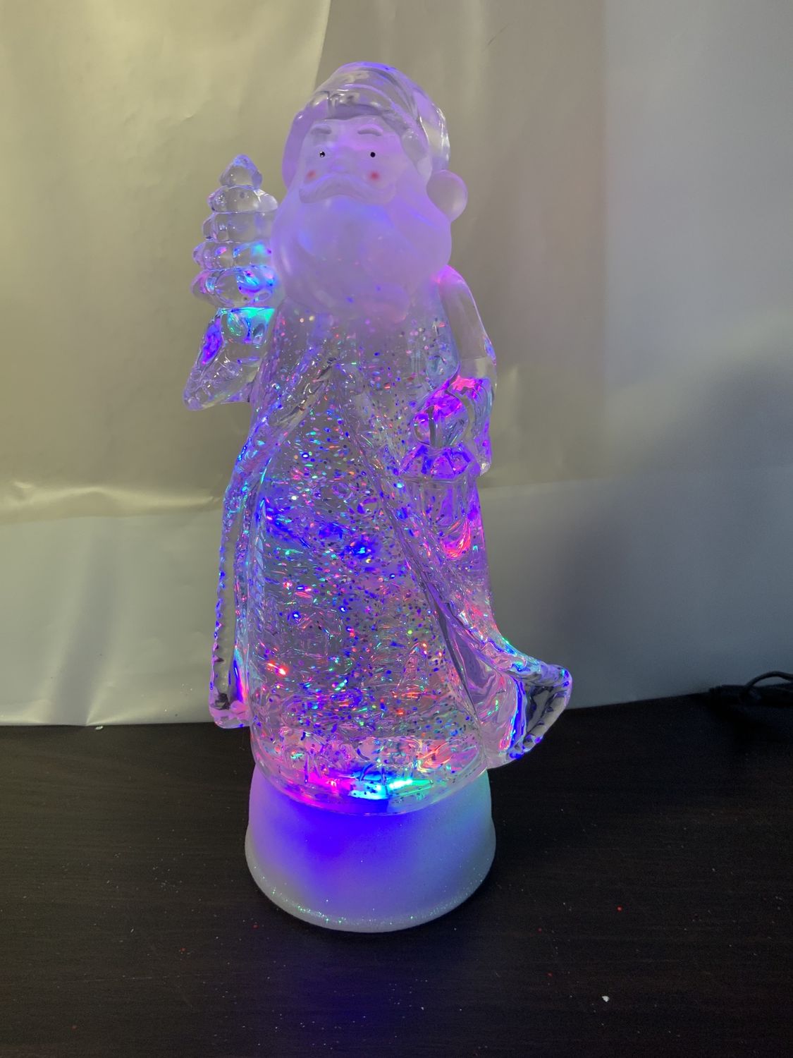 LED Acrylic Santa 10"