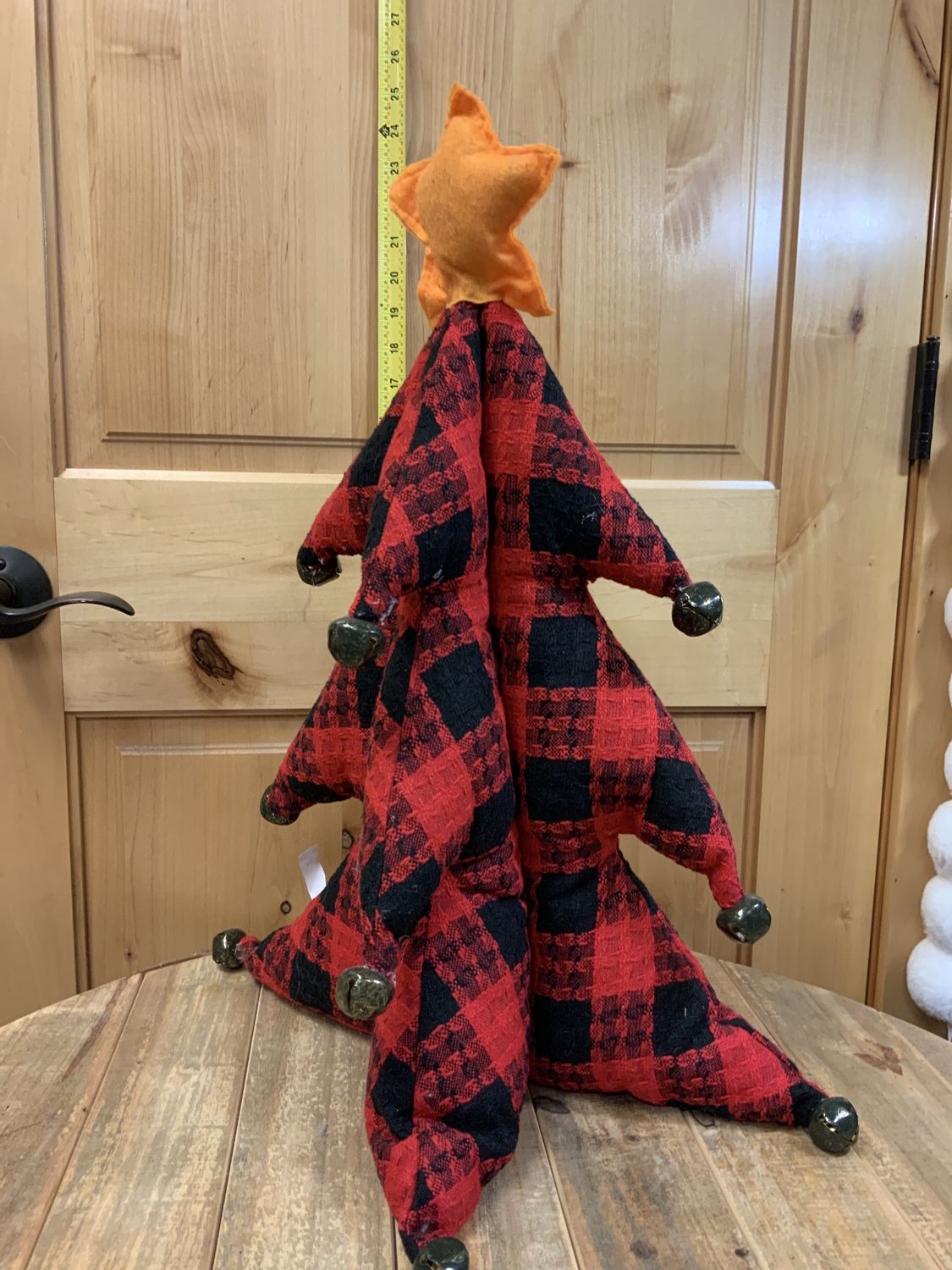 Tree, Cozy Plaid red/bells