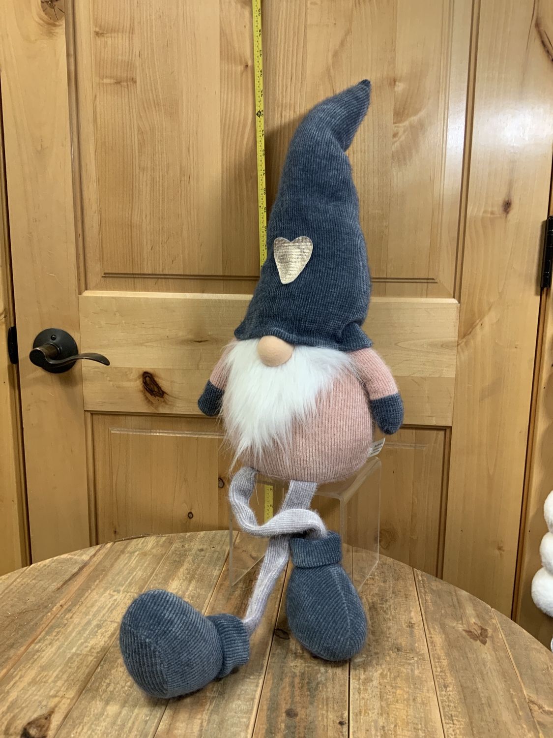 Gnome, Silver Heart on Hat Bl/Pk dgl lg