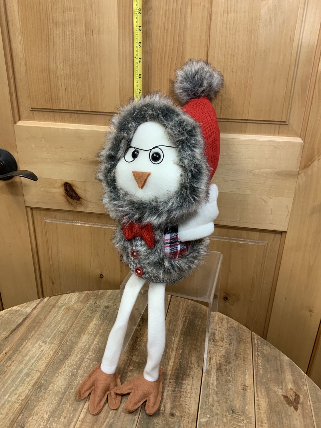Snow Bird, Red Stocking Hat glasses/wing