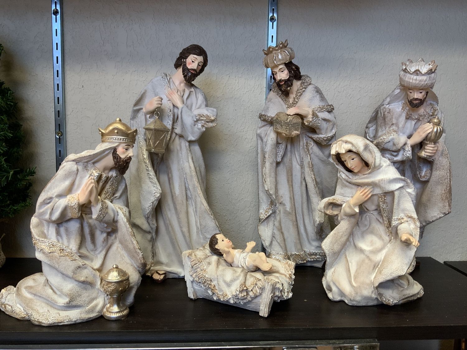 Nativity, Natural 6pc wht wash