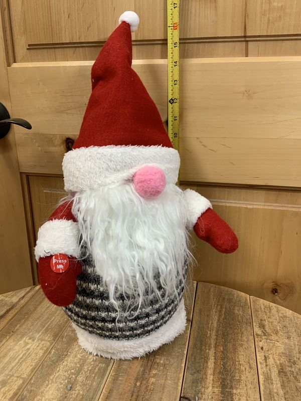 Gnome, Musical Dancing 14&quot; grey