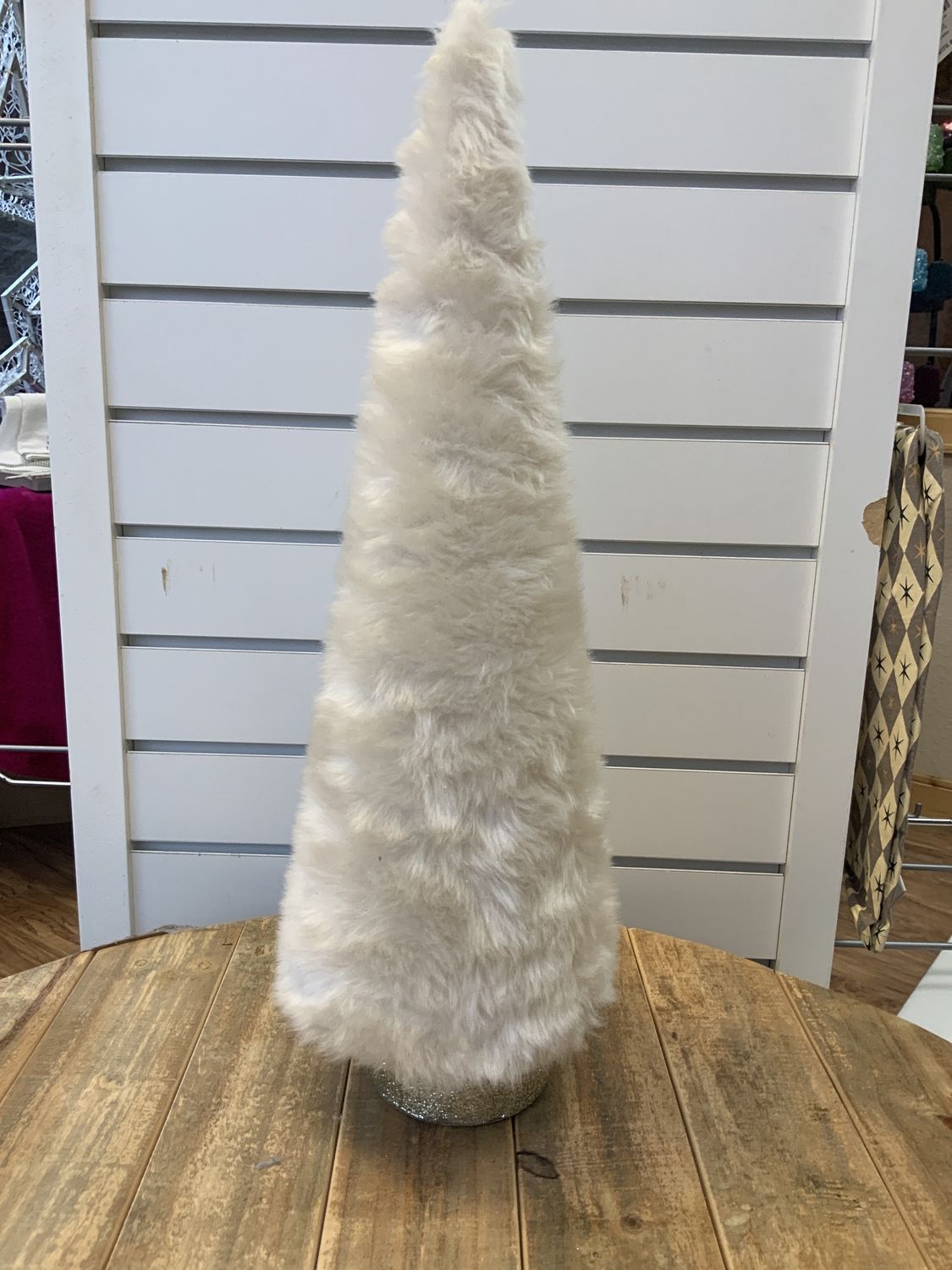 Cone Tree, Mink Fur 21"Champagne