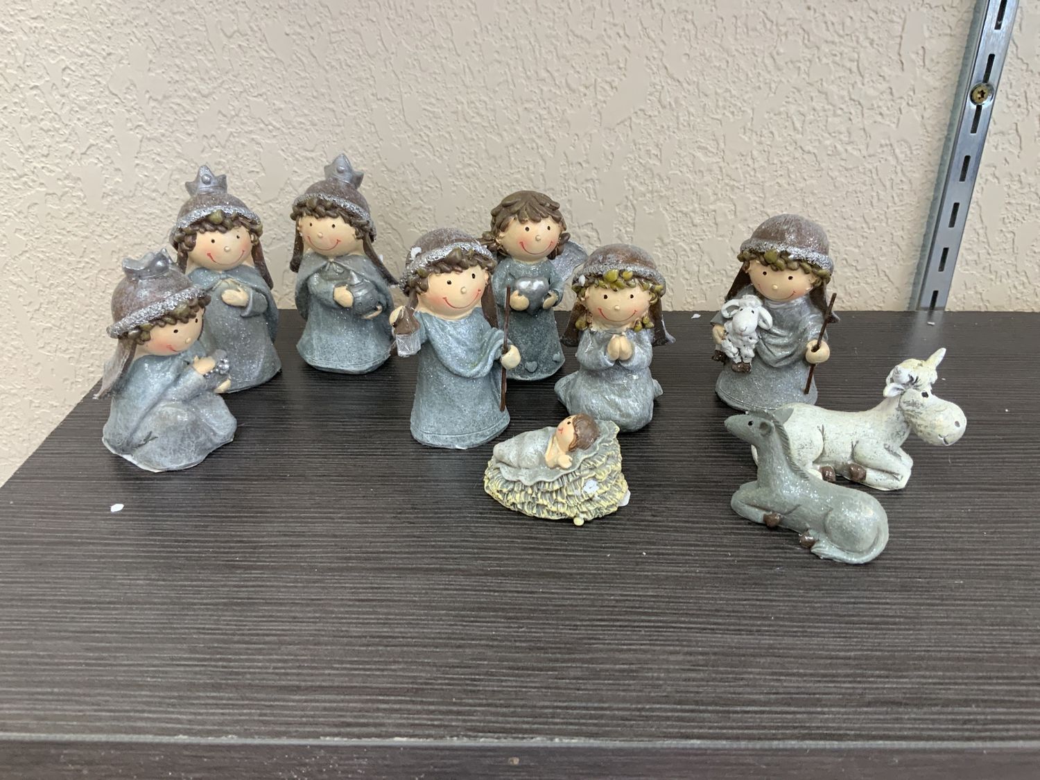 Nativity, Children Set 10pc silver