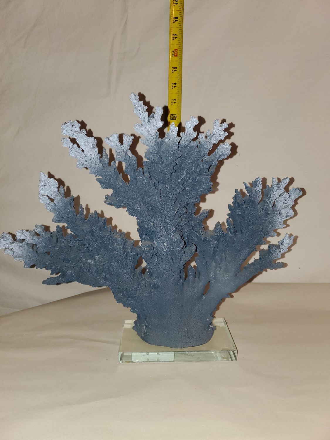 Coral Resin/Acrylic Base 15" Blue