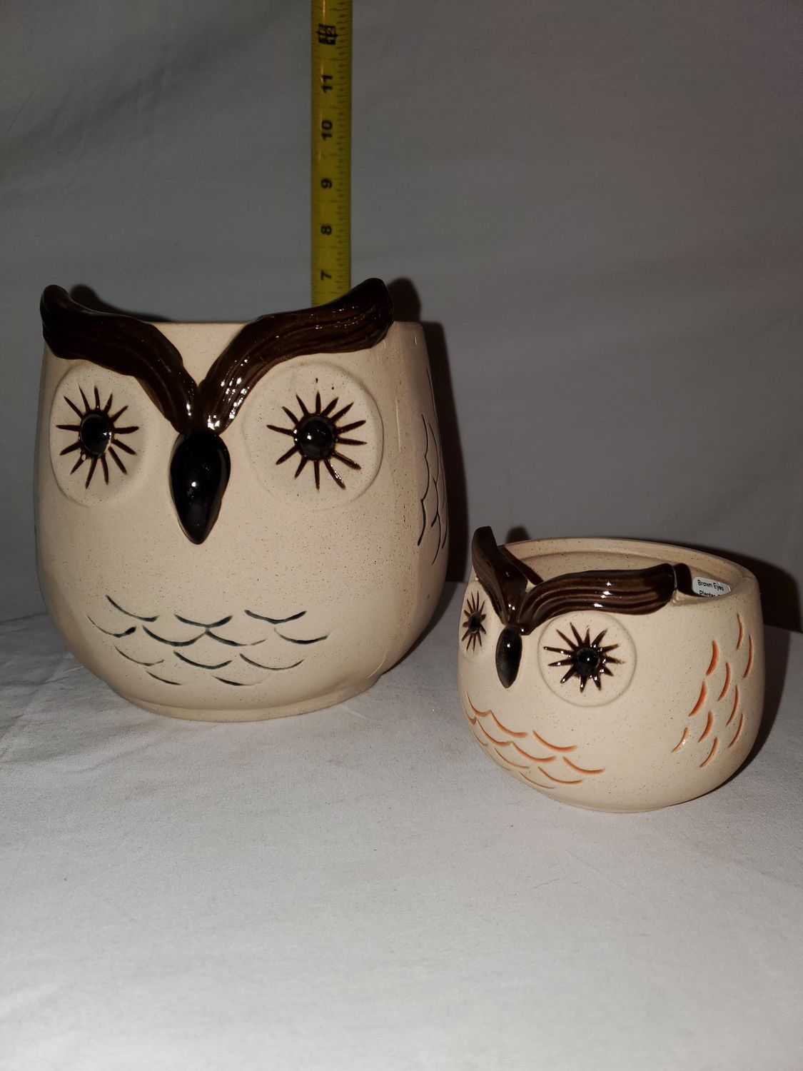 Planter, Owl Brown Eyes, 2 sizes