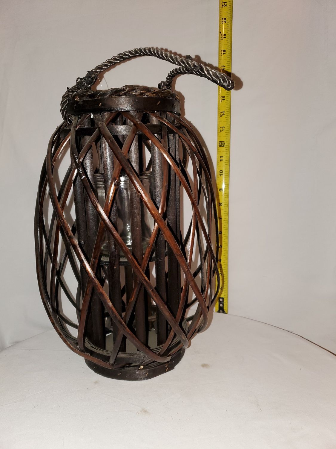 Lantern, Willow Sm Dk Brown