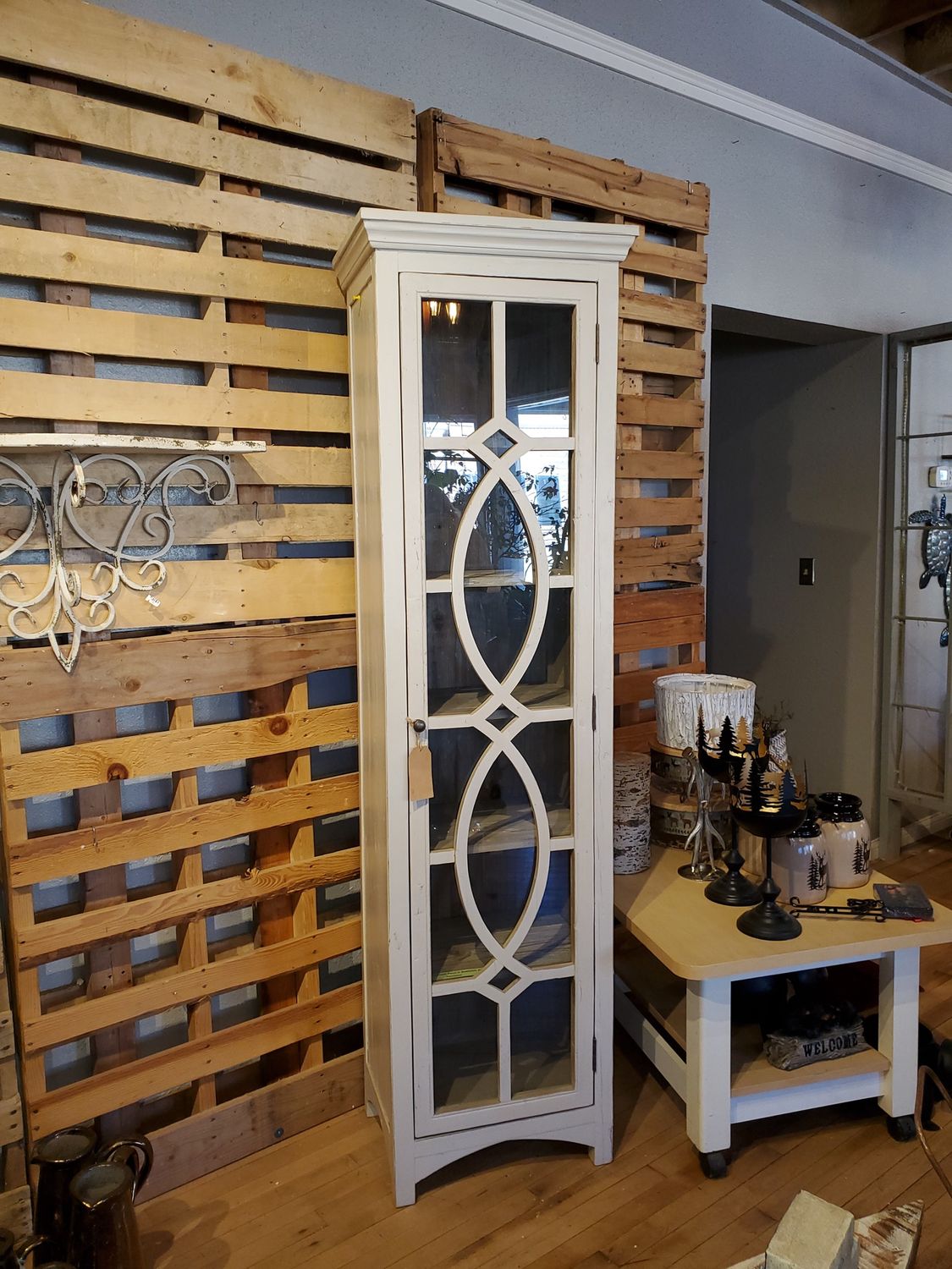 Cabinet, White Curio