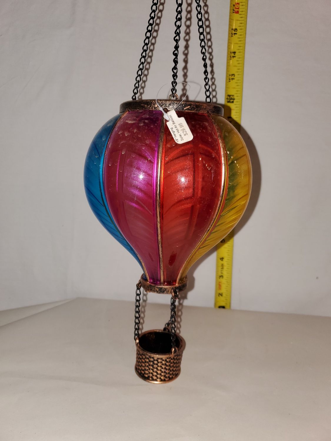 Solar, Hot Air Balloon 18" hanging