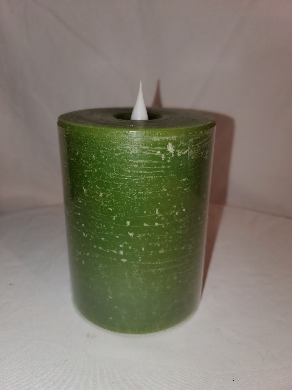 Candle, LED Green 3"x5" Green