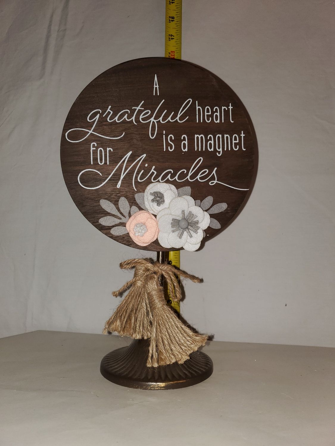 Sign, Tabletop Tassel/Felt 3 ass't