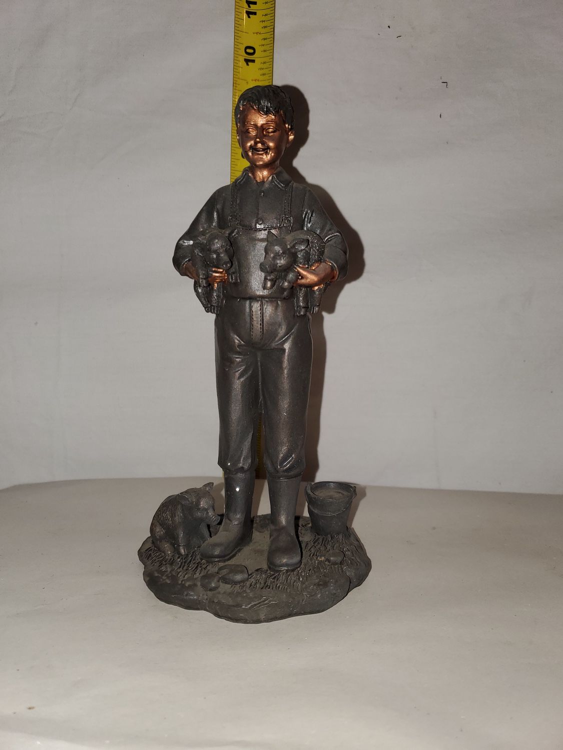Figurine, Boy with Pigs