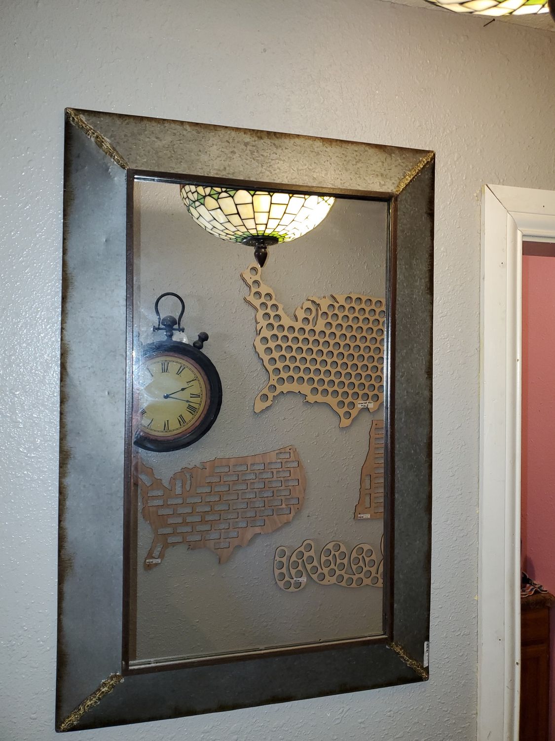 Mirror, Galvanized Rectangle