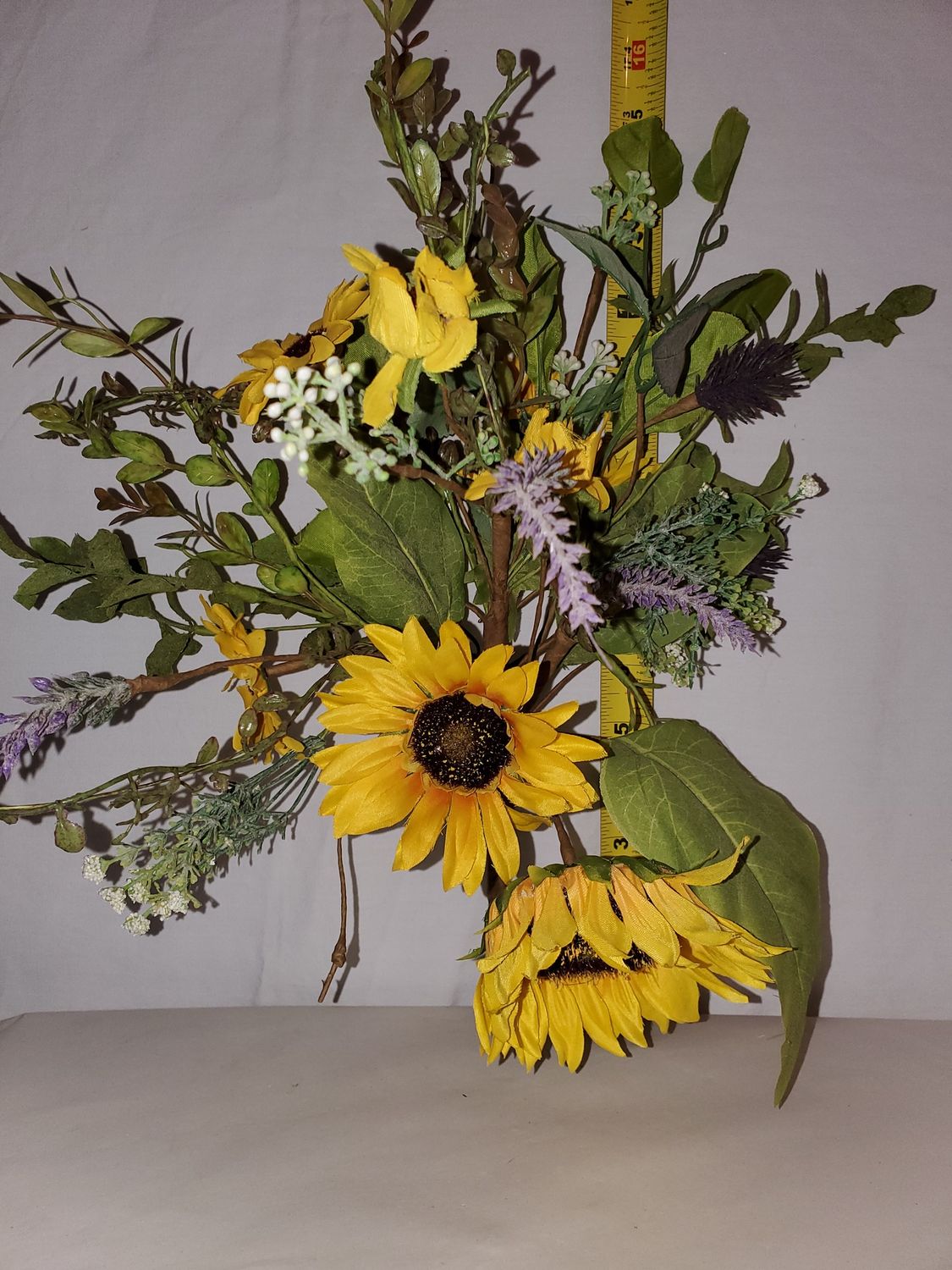 Faux Flower, Sunflower/Thistle 23"