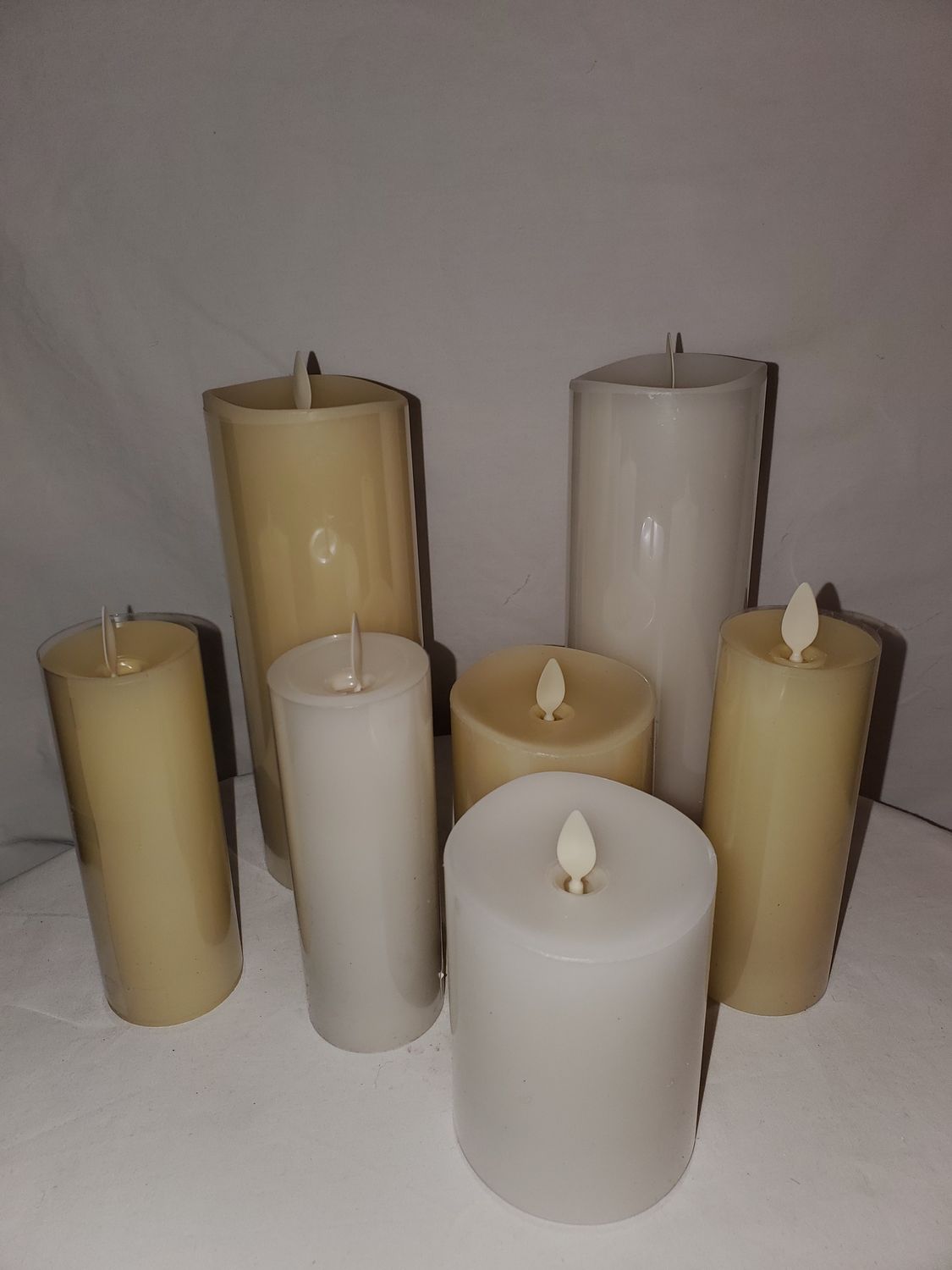 Candle, Luminara 3" wh/ivry