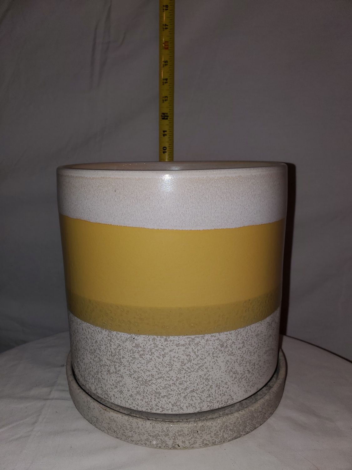Pot w/Saucer Boombastic 3 sz ceramic