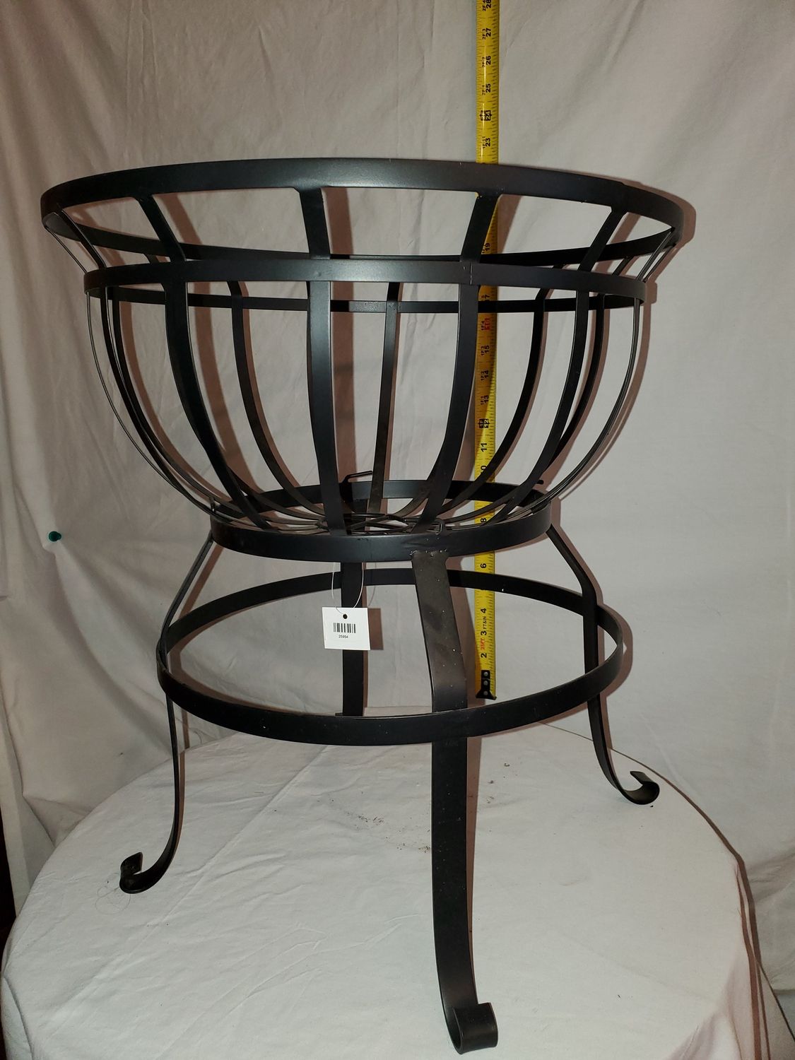 Stand, Patio Pot Black metal 3 sizes