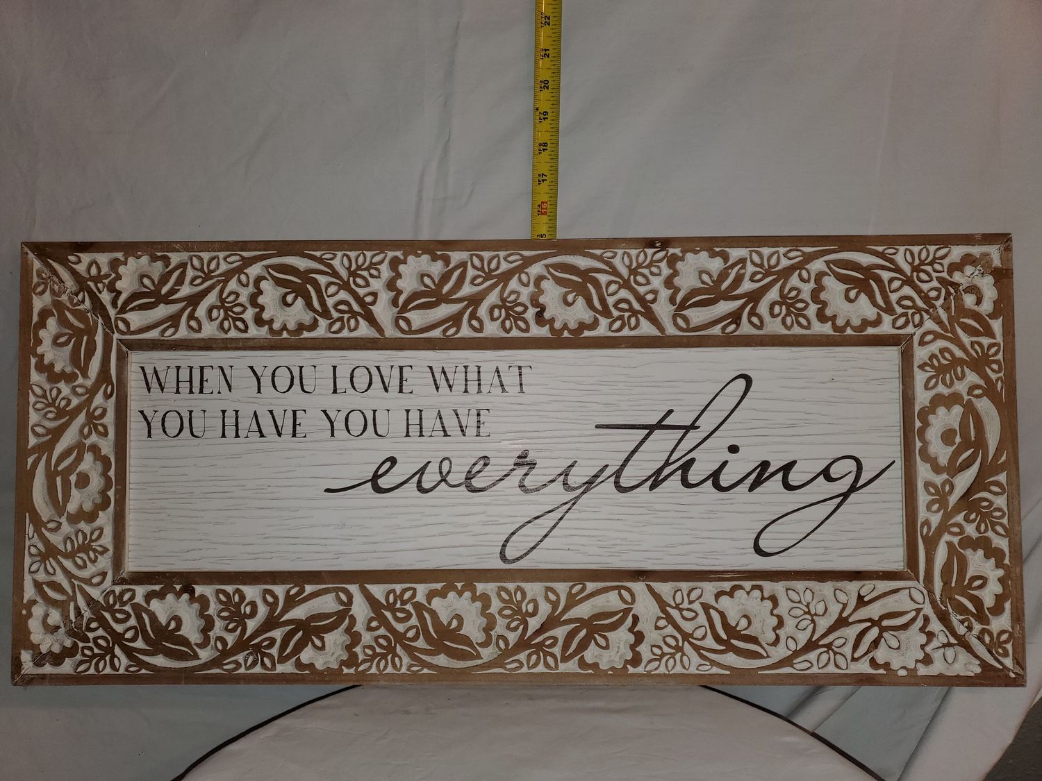Wall Sign, Everything whtwashed