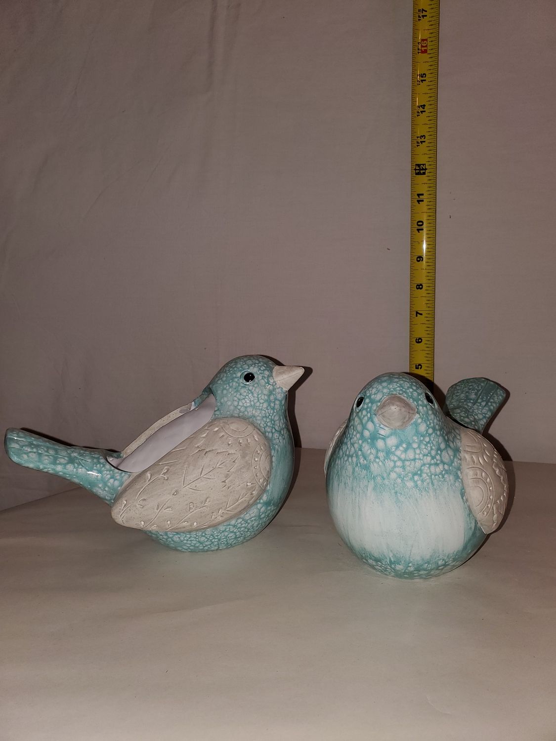 Planter, Bird Blue 2 asst 5"