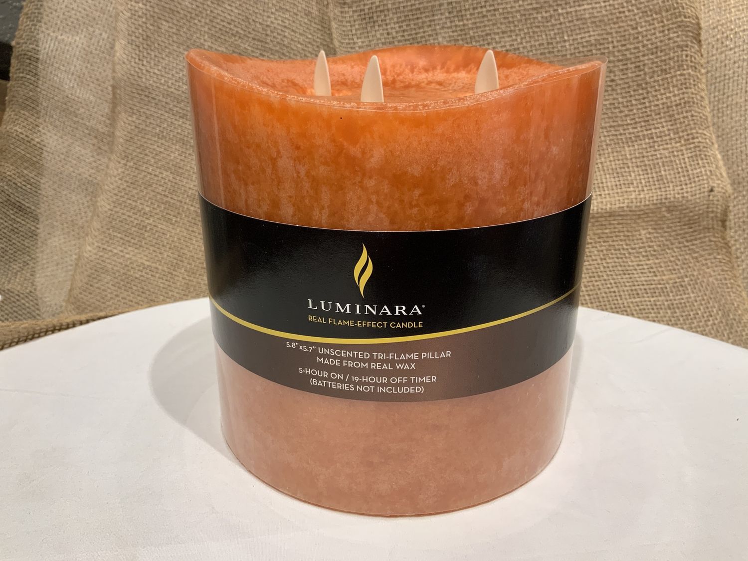 Candle, Luminara 3 Wick sm