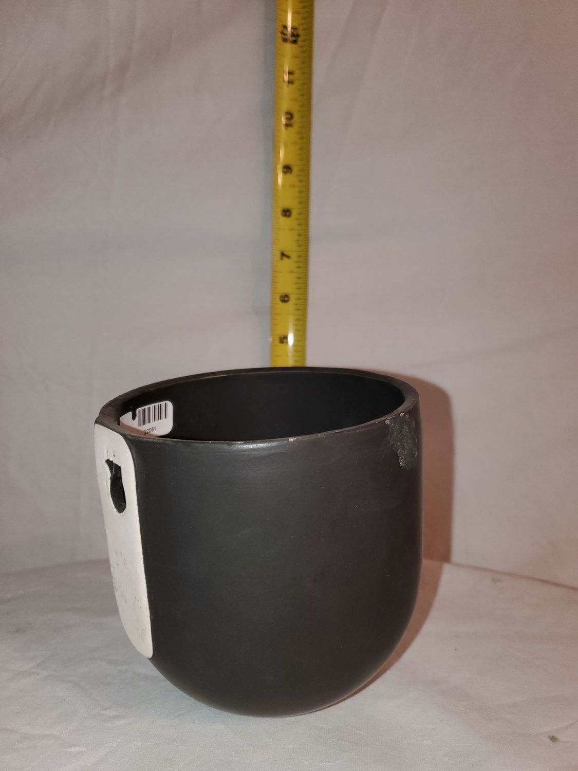 Planter, Wall/Black 4"