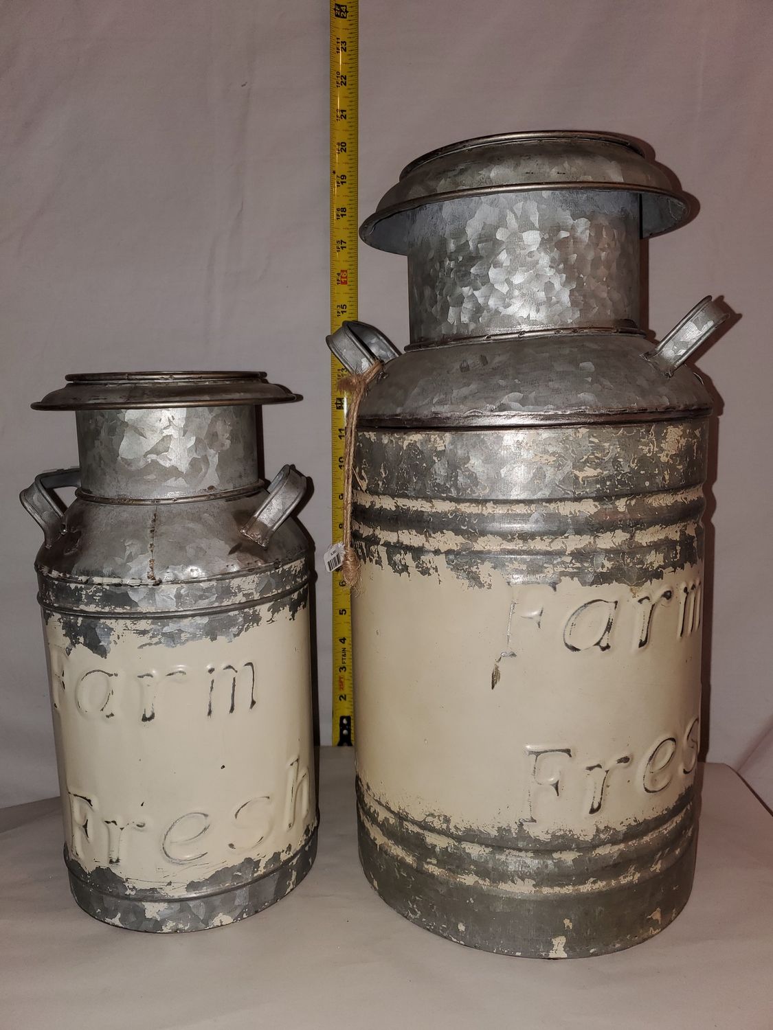 Old Style Milk Can 2 sizes