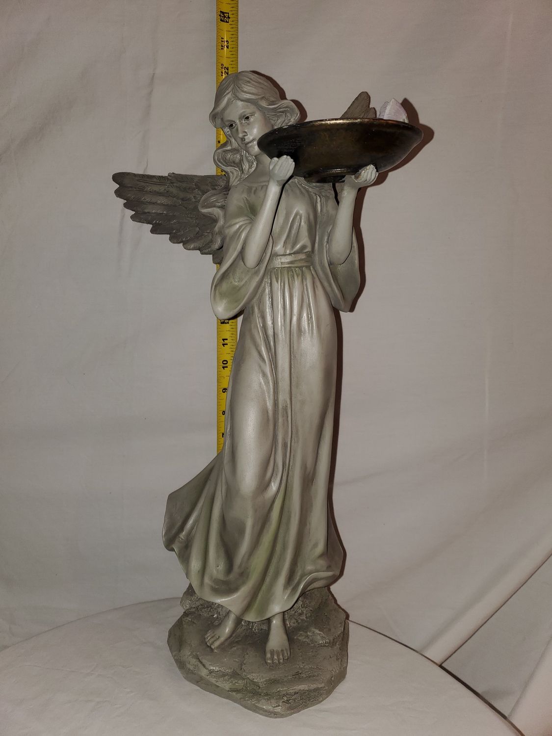 Bird Feeder, Angel w/Butterfly 20&quot;