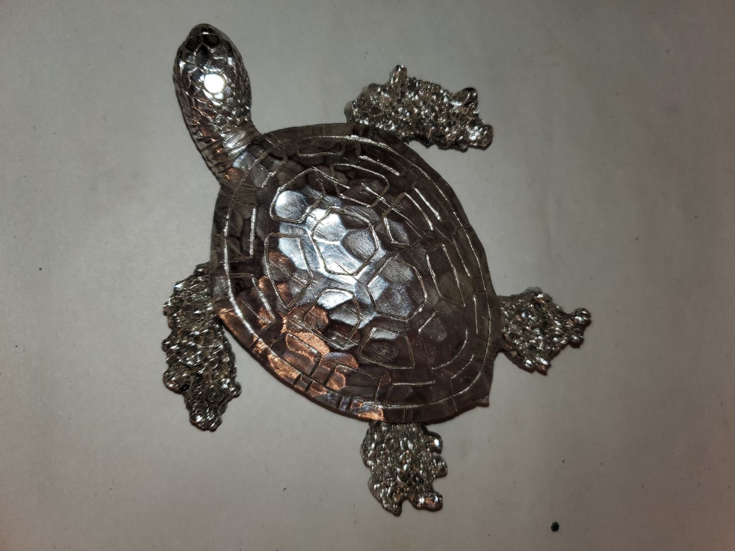 Sea Turtle, 5.5" Silver