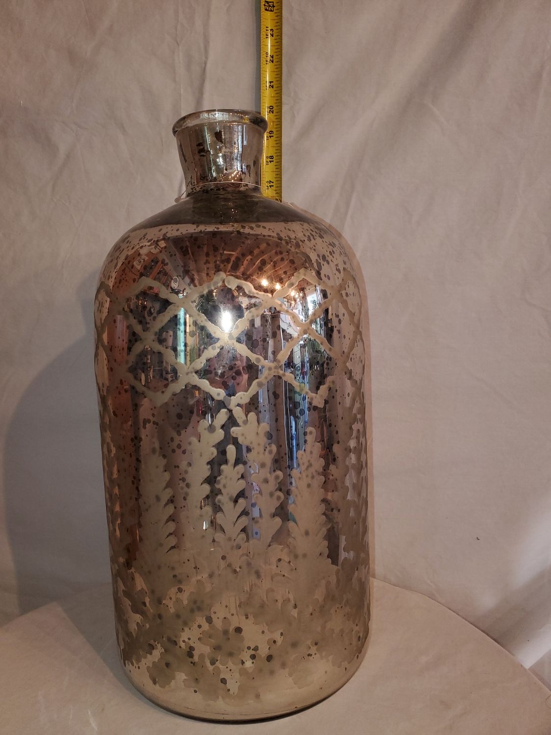 Vase, Mercury Glass Bottle 3 Sizes