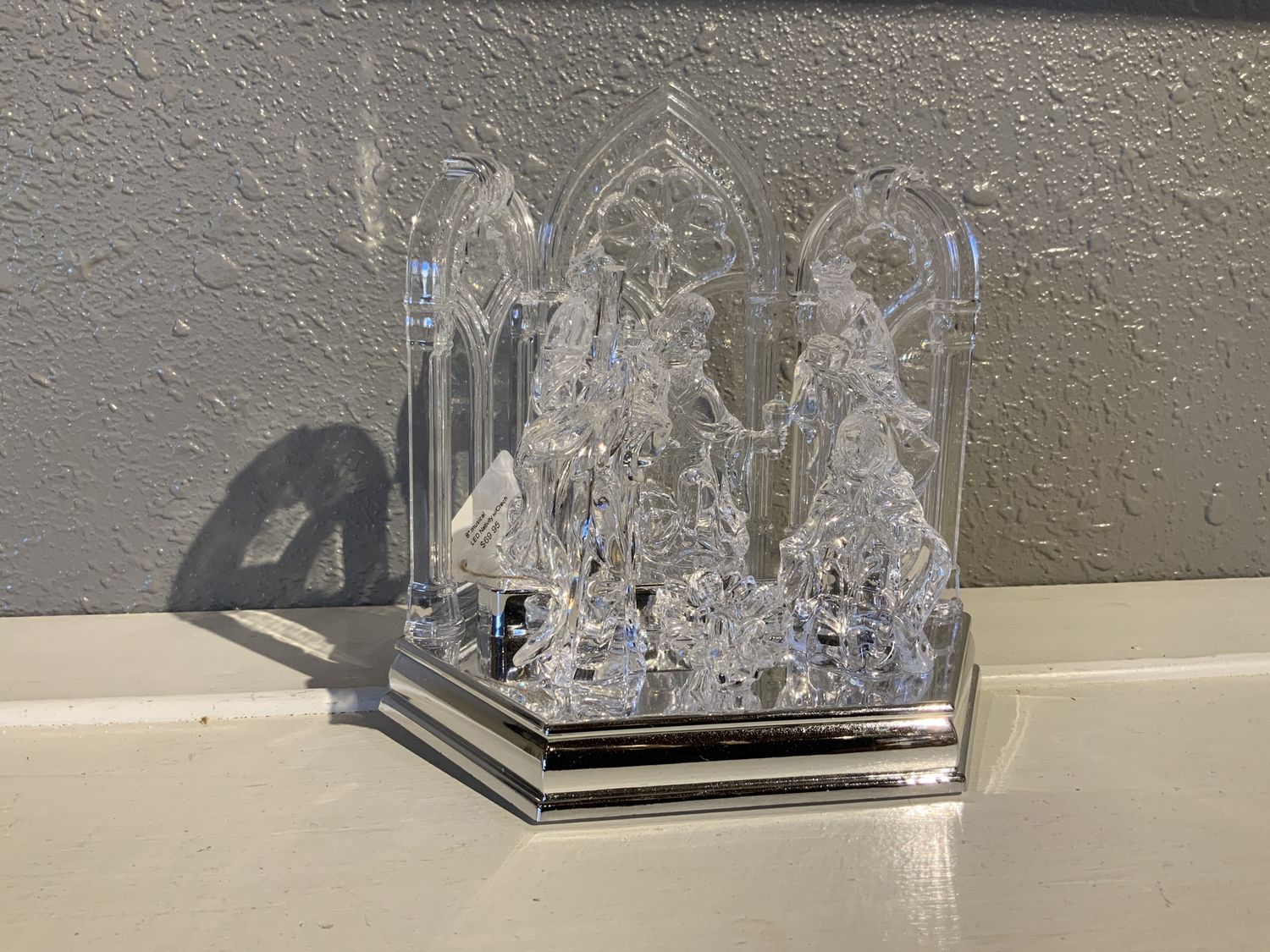 LED Nativity w/Creche 8" musical