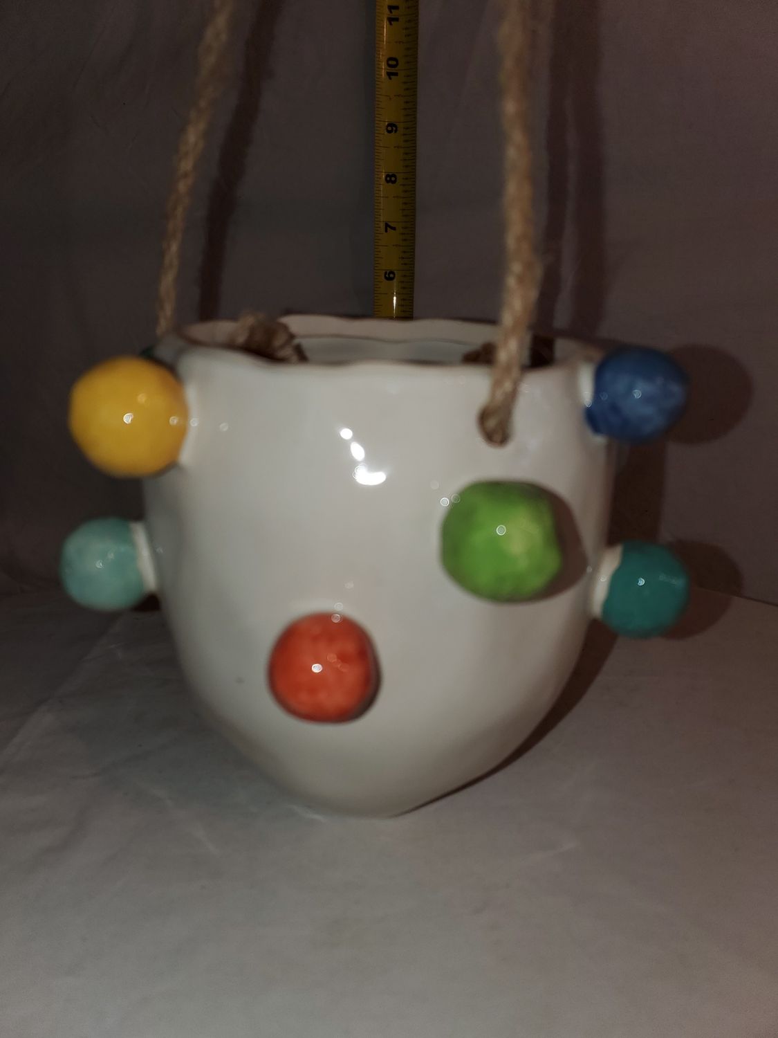 Planter, Colorful Bubbles hanging