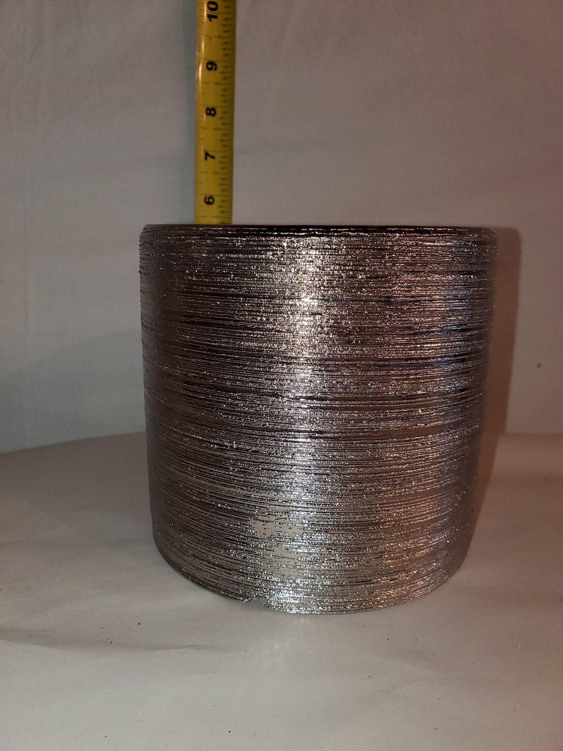 Cylinder, Silver Scratched