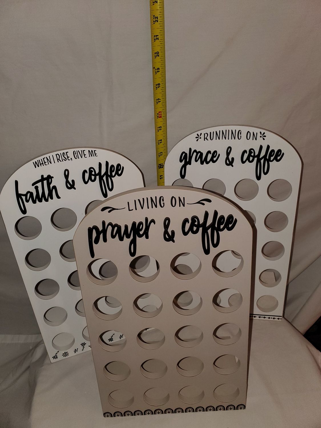 Coffee Pod, Wood Tabletop 3 asst