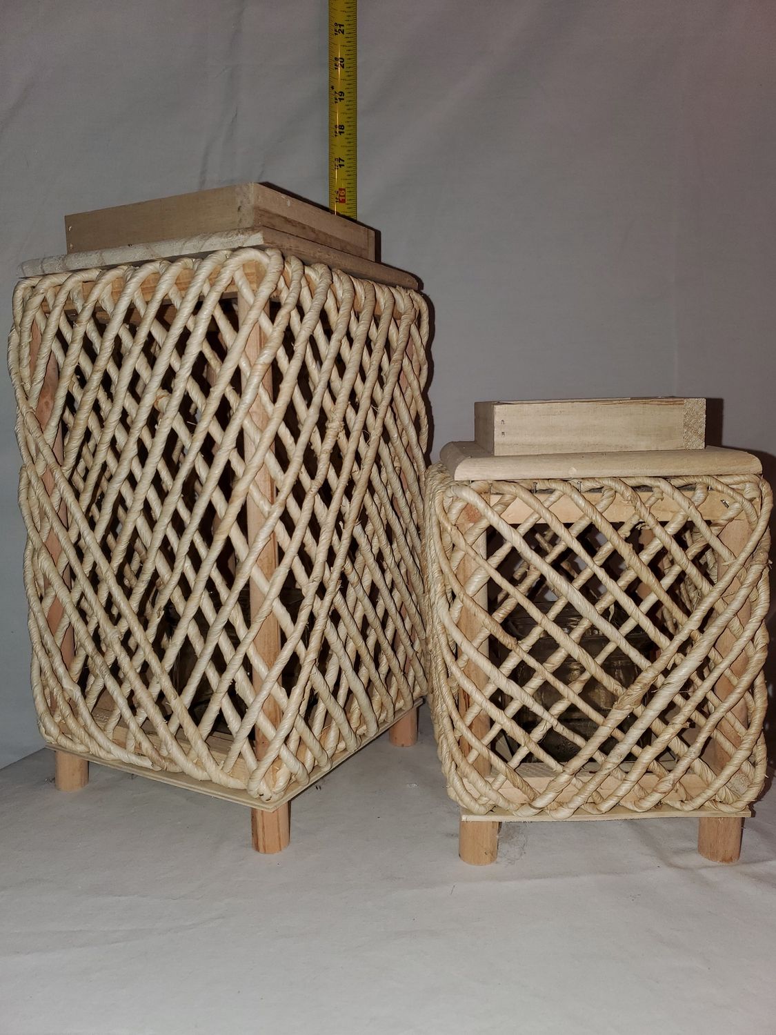 Lantern, Woven Rope 2 sizes