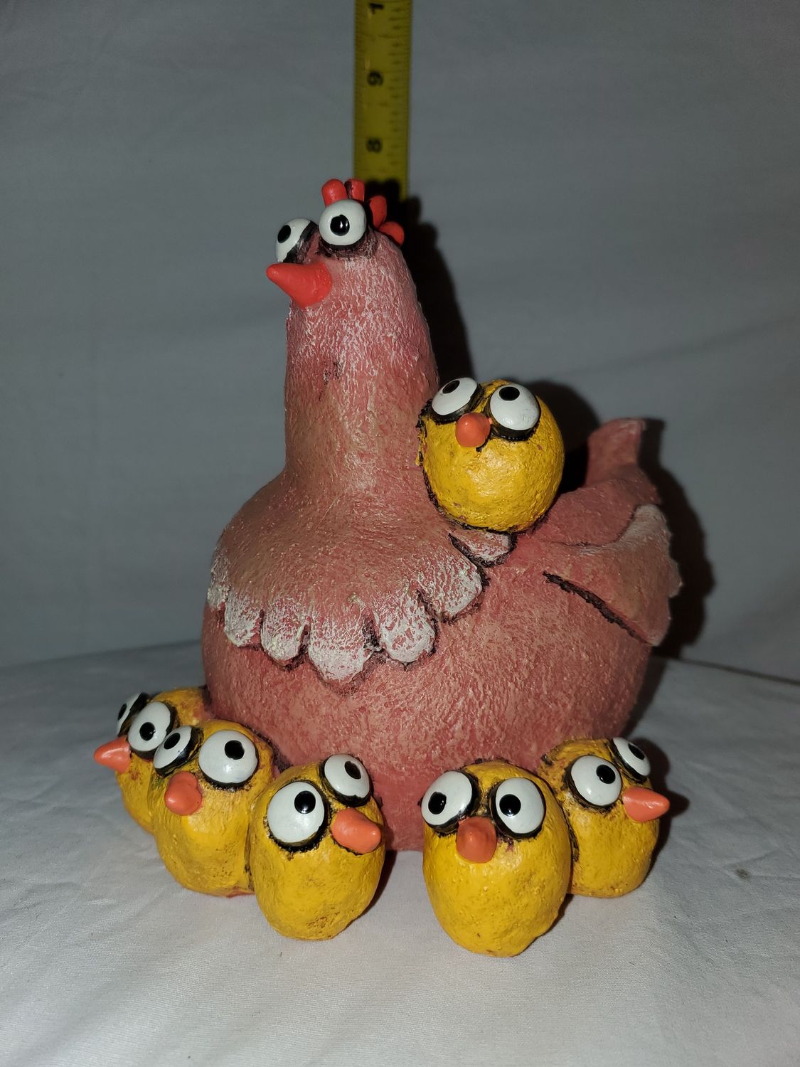 Planter, Mama Hen/Chicks 7"
