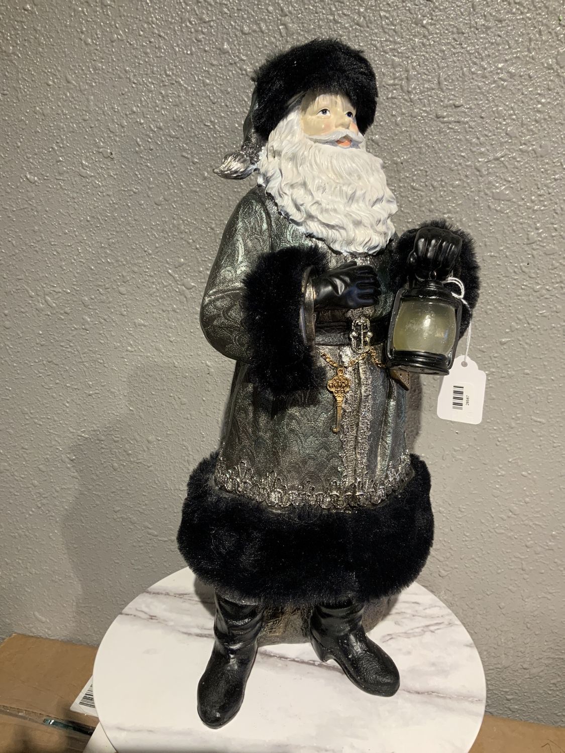 Santa, LED Metallic Sage 18" Sage