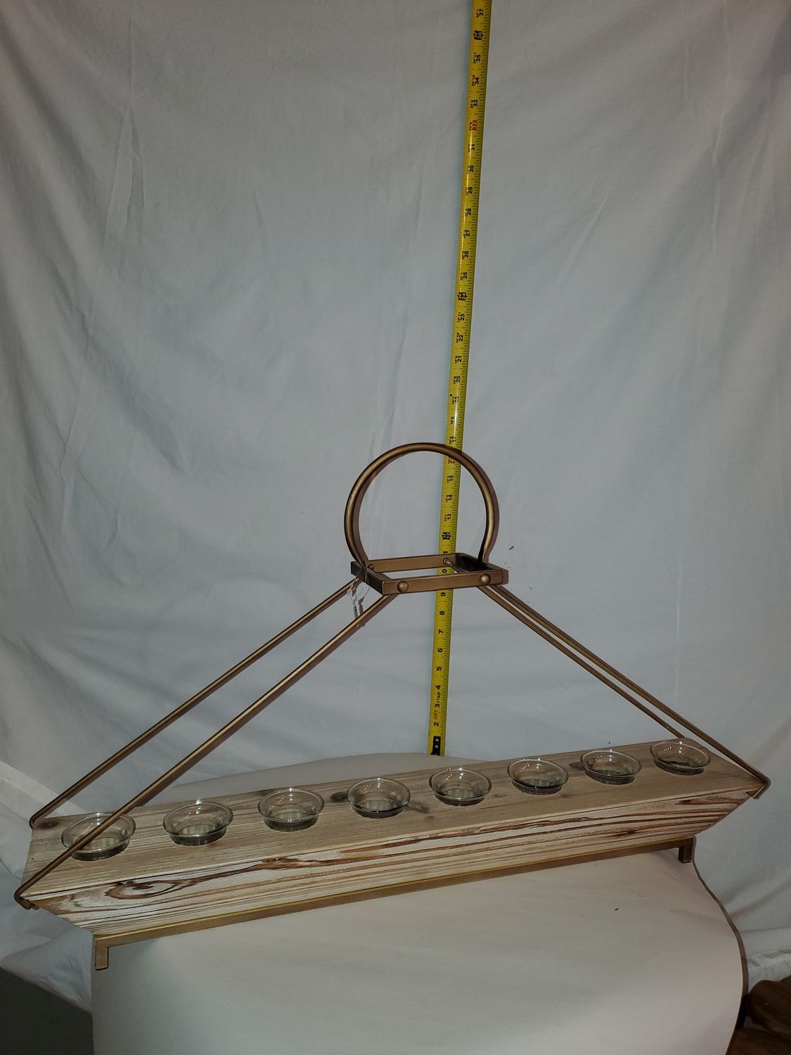 Candle Holder, 8 Votives 29x5x18