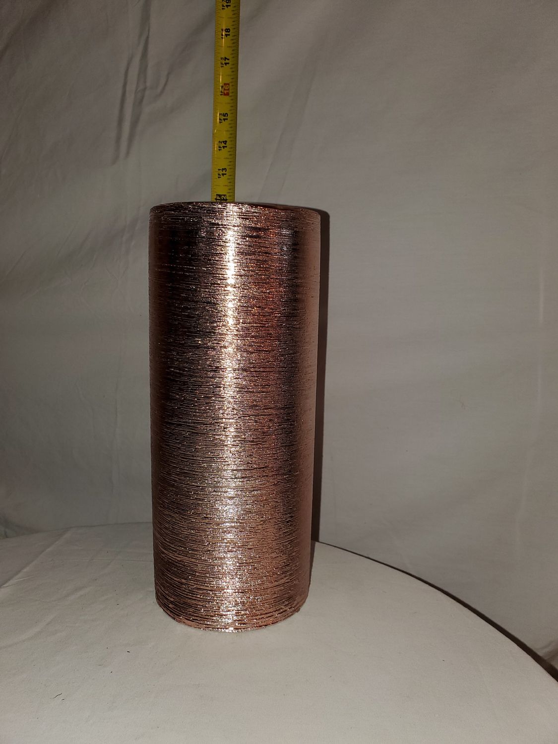 Vase, Cylinder lg Rosegld