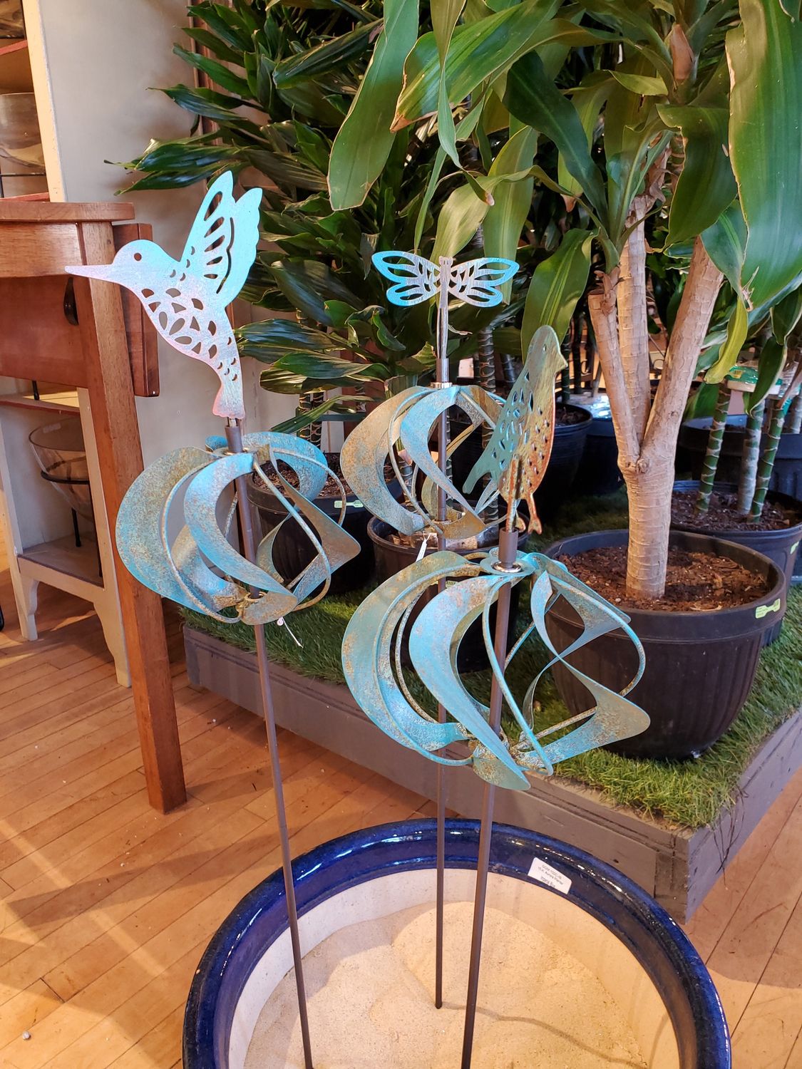 Yard Stake, Kinetic Teal/Bronze 4 ass't