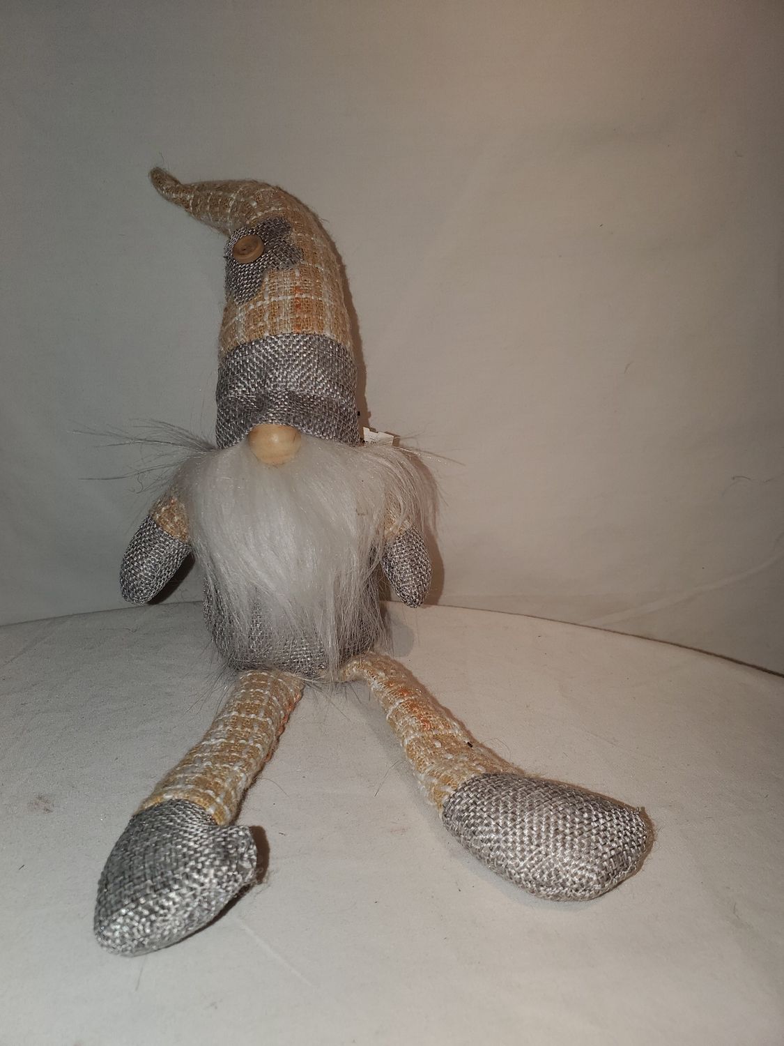 Gnome, Gray/Tan Plaid w/ Legs