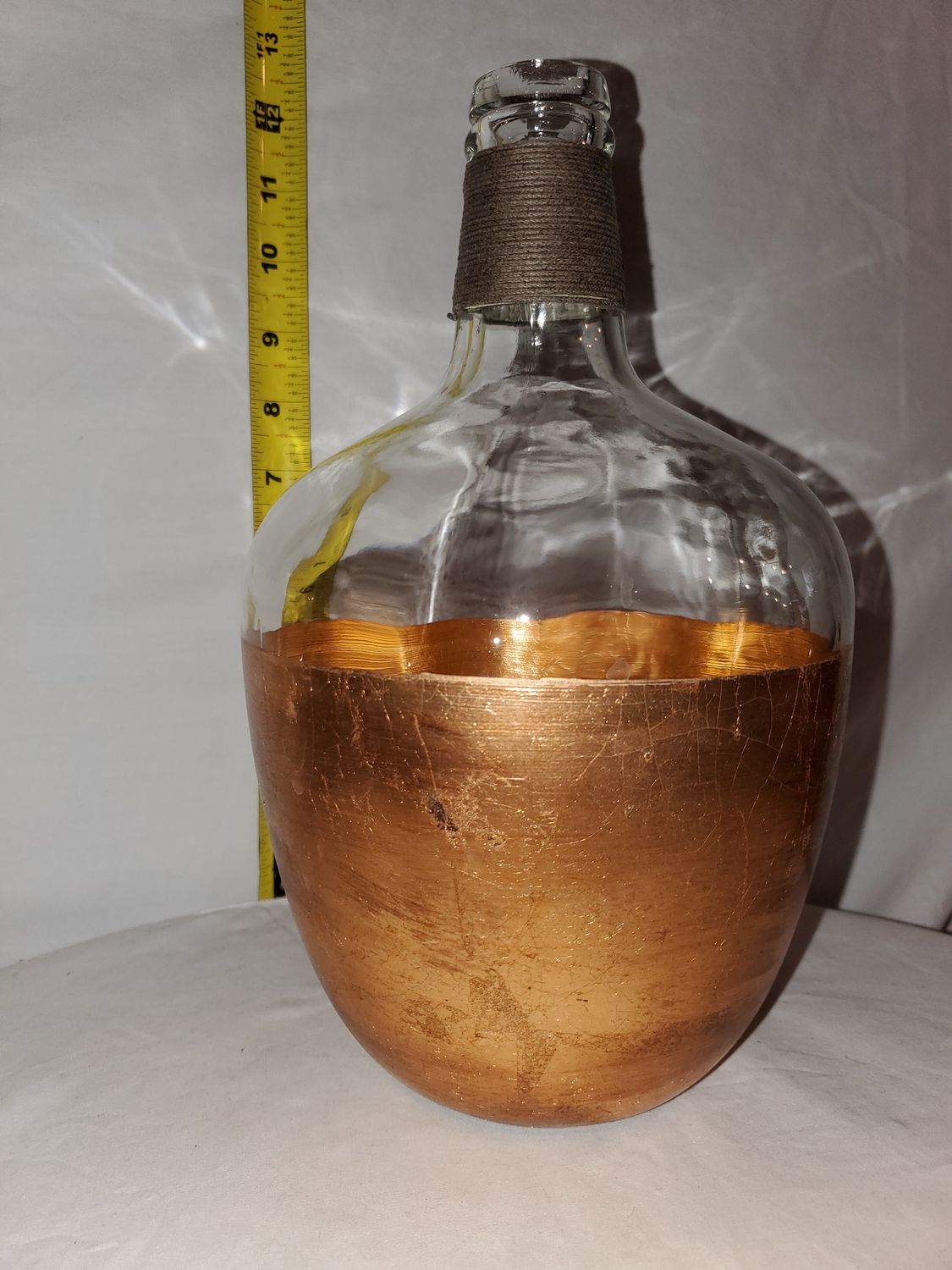Vase, Copper Bottom glass