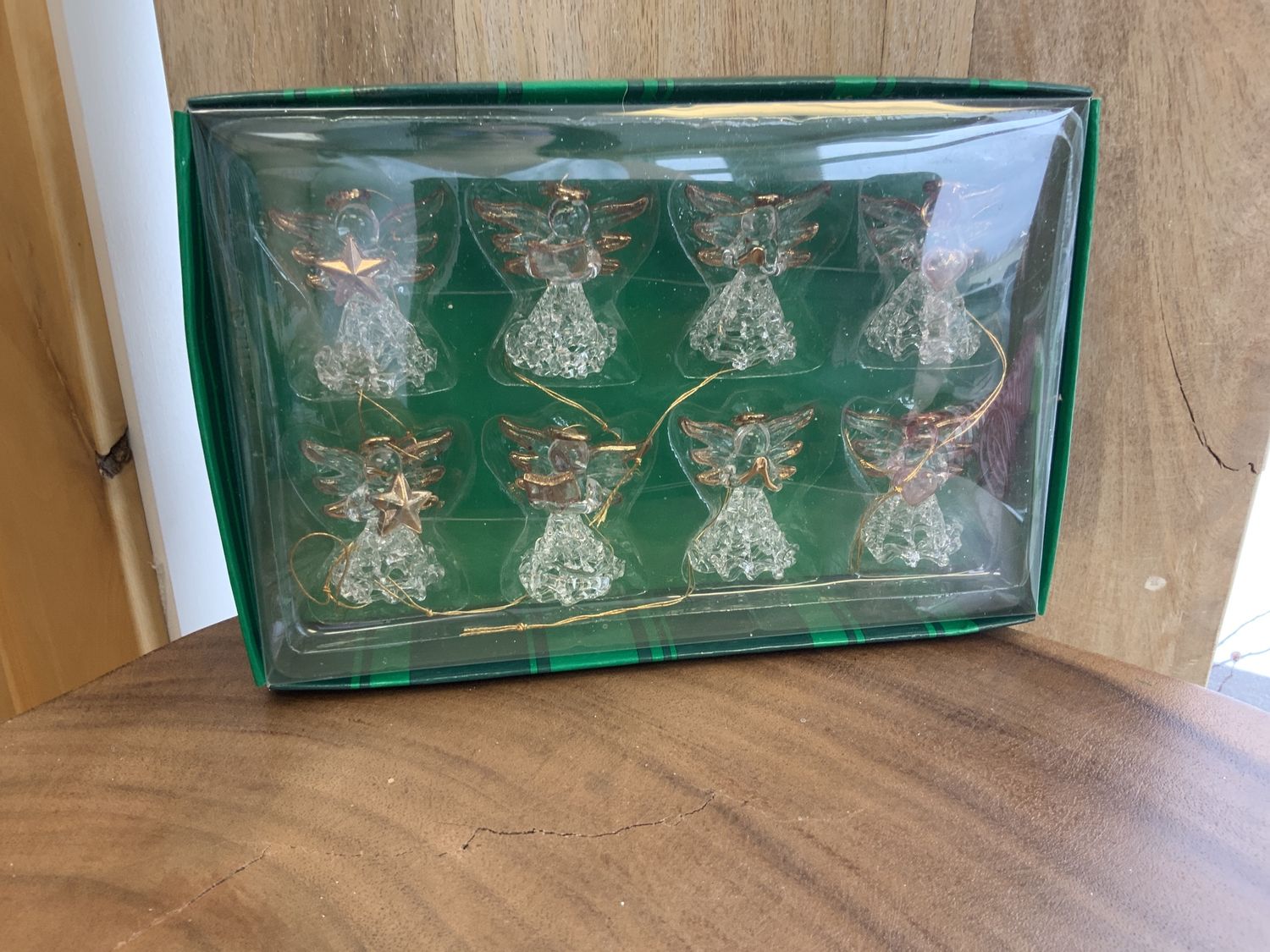 Ornament, Spun Glass Angels 8pc boxed