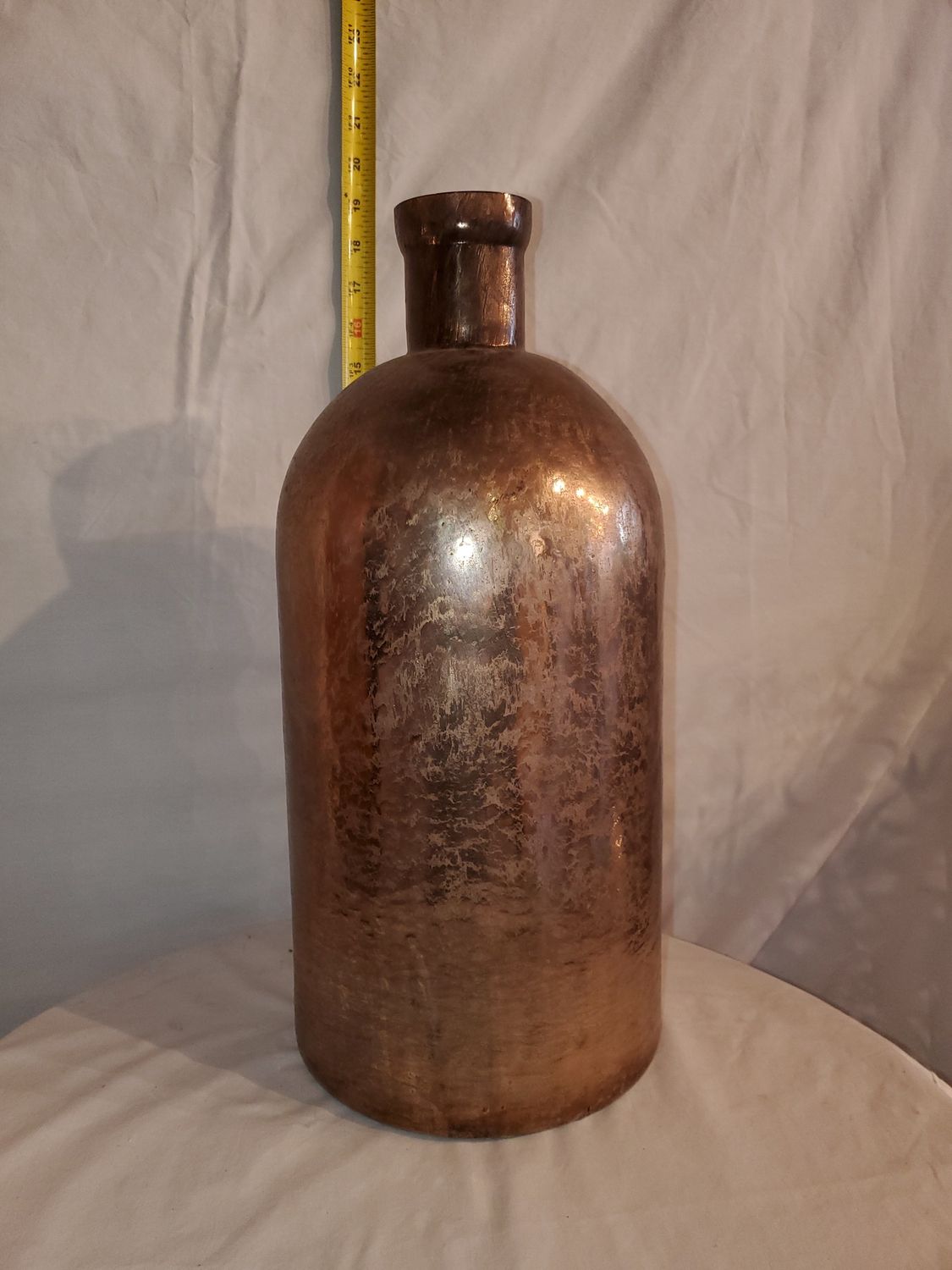 Vase, Copper Glass 17.5"H