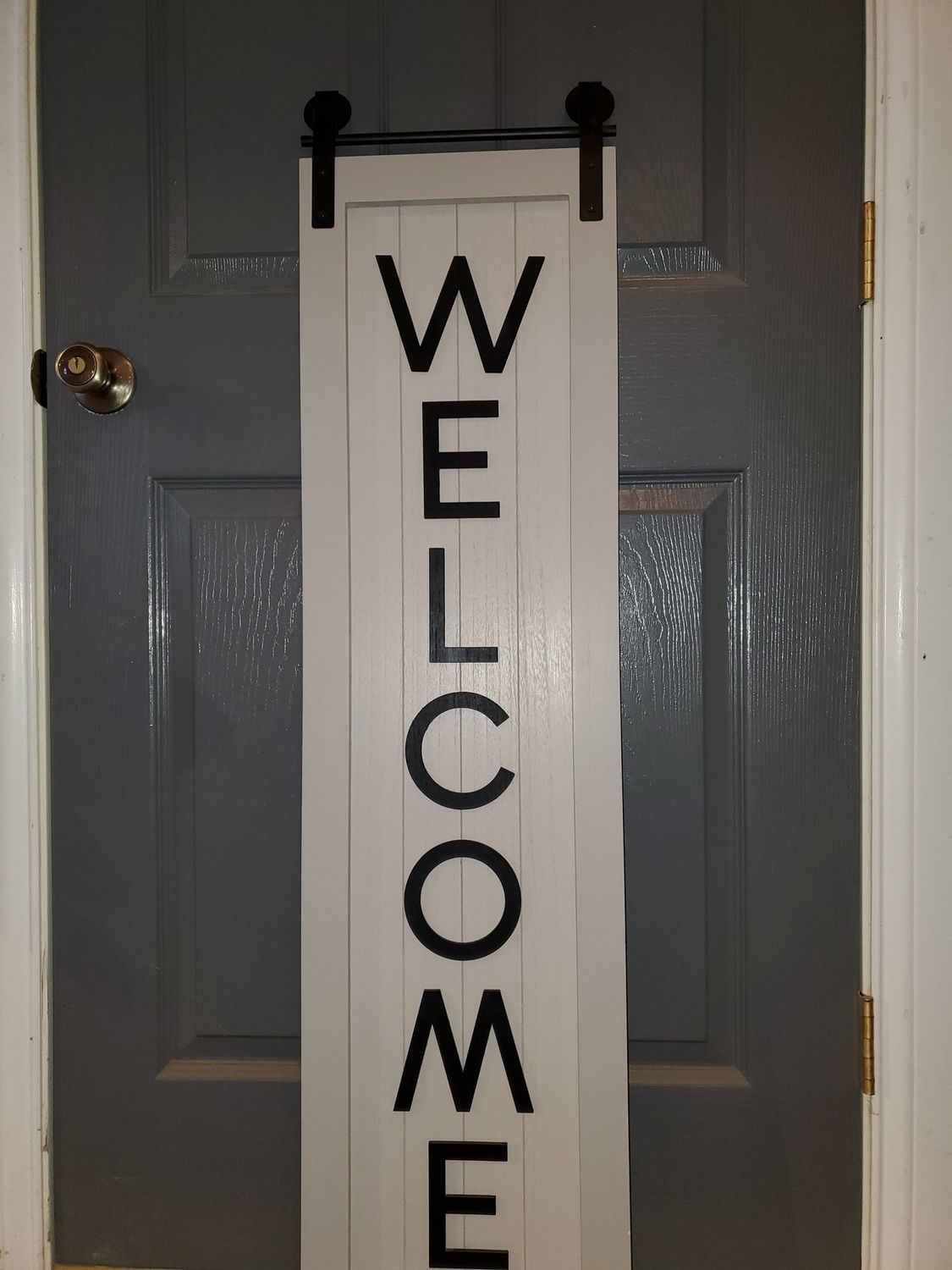 Wall Sign, Welcome Barn Door 12x45