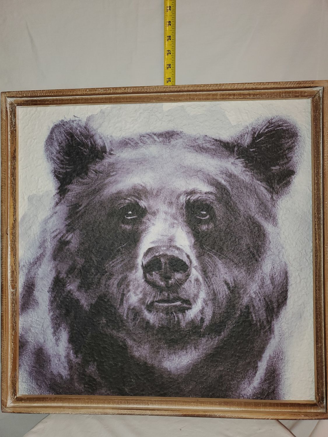 Wall Decor, Charcoal Bear drawing