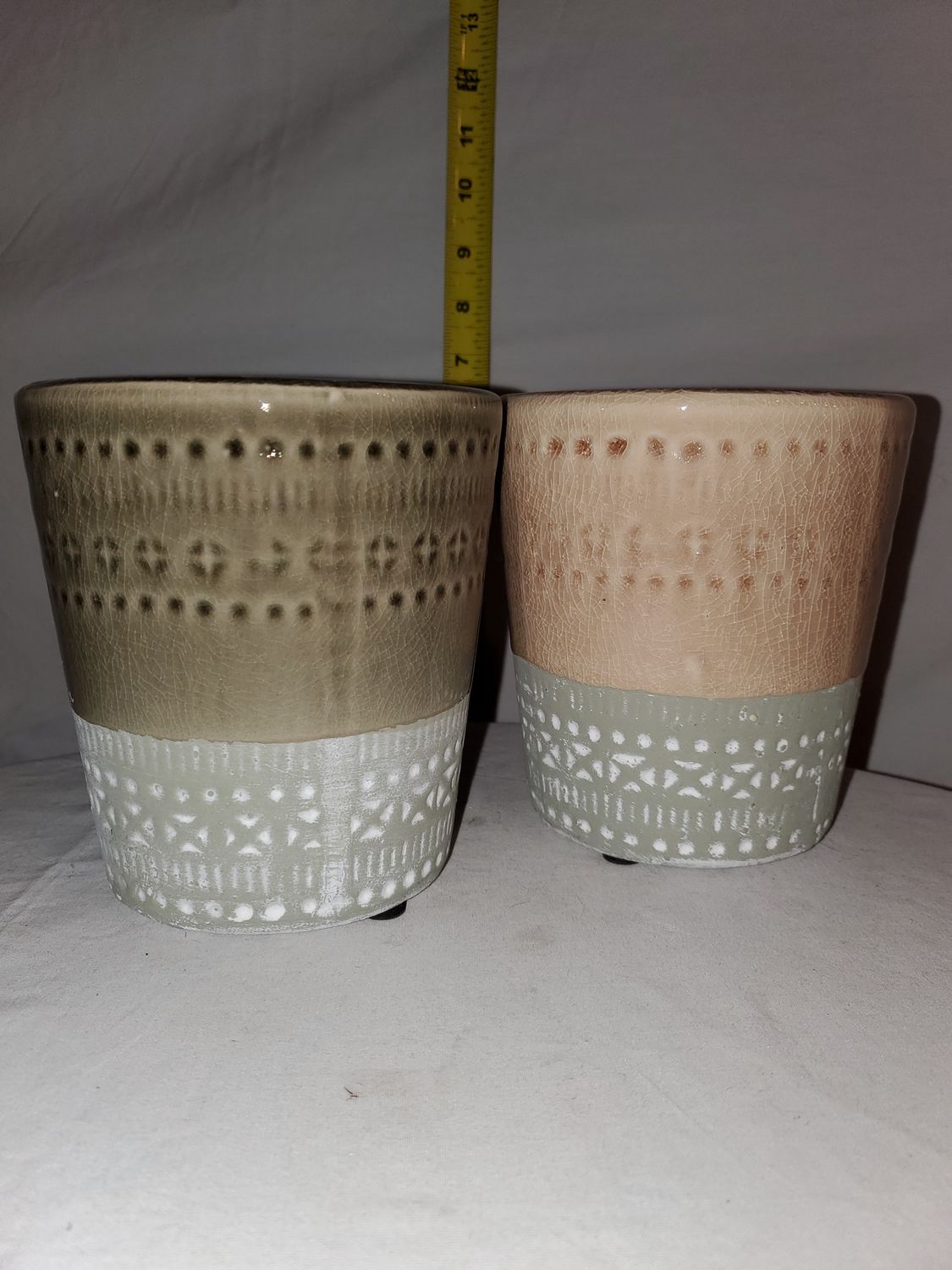 Planter, Glazed Geo 5.5" ass't/5