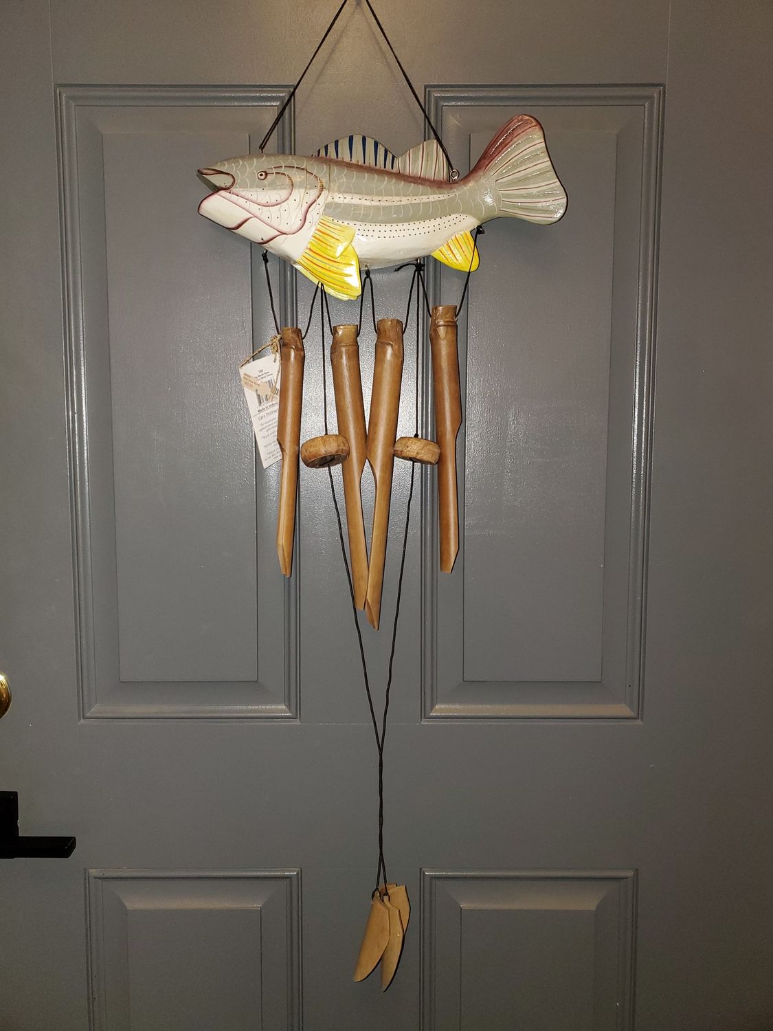 Wind Chime, Big Mouth Bass bamboo