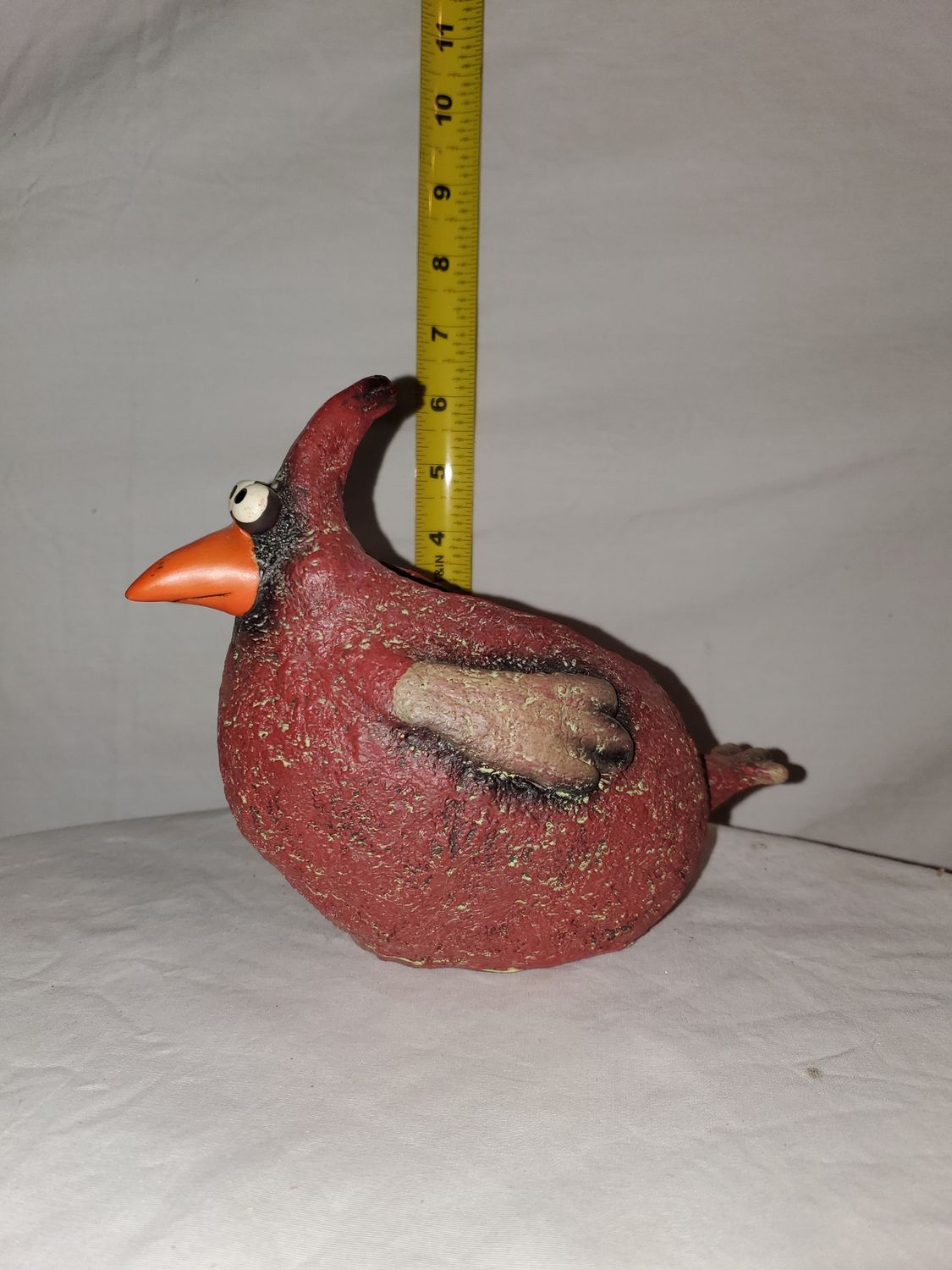 Planter, Red Cardinal Bird 6" Red